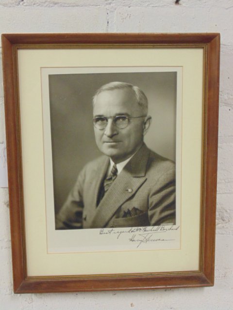 Signed photograph, Harry Truman, (1 of 3)