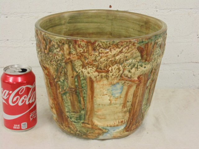 Weller art pottery forest planter (1 of 4)