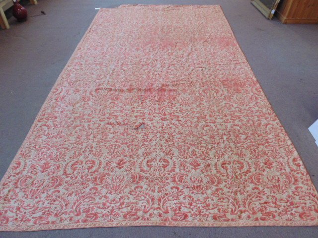 Vintage Fortuni fabric drape, red & white (1 of 6)