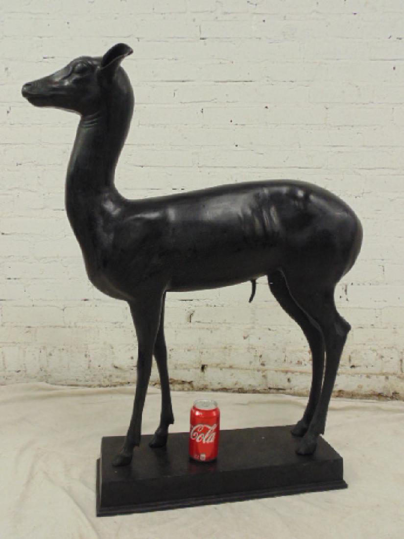 Bronze doe, deer, unsigned (1 of 7)