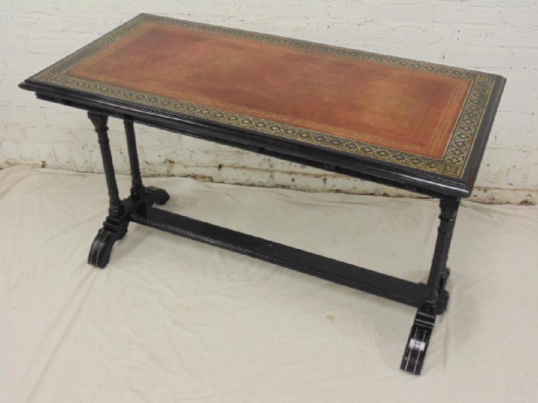 "Art Movement" ebony, ebonized library style table (1 of 10)