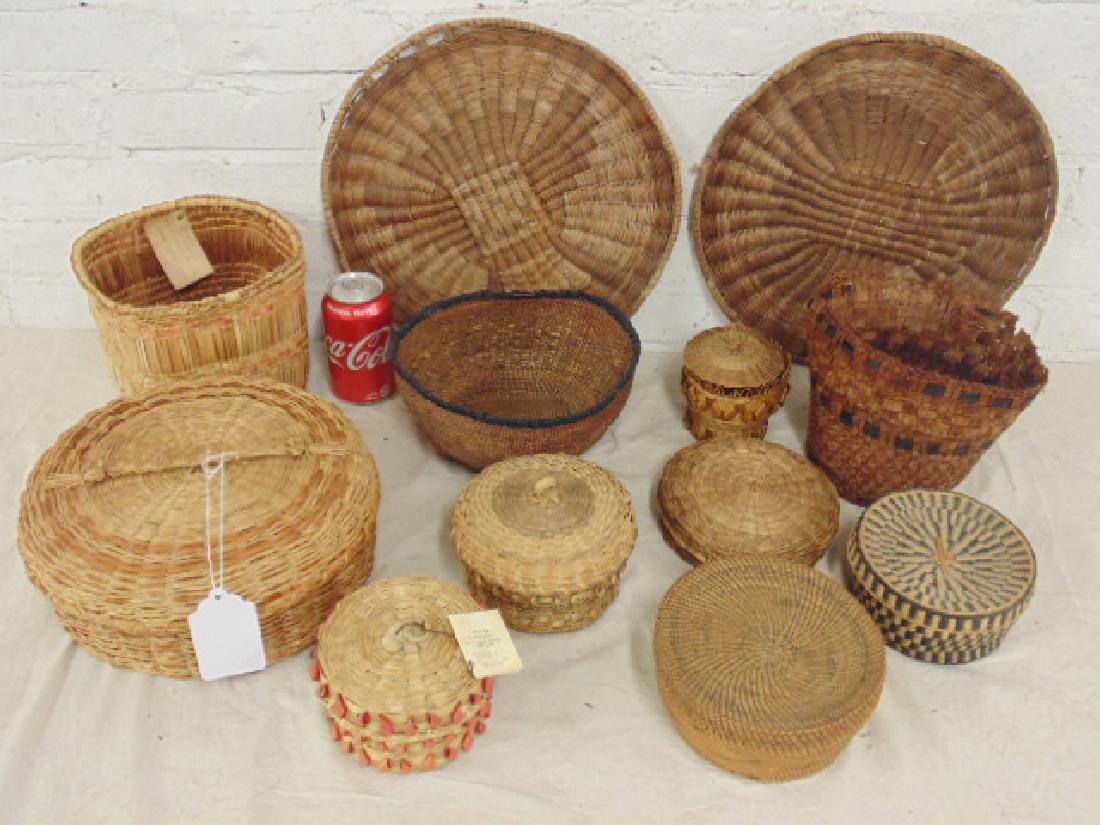 North west coast native Indian basket collection (1 of 8)