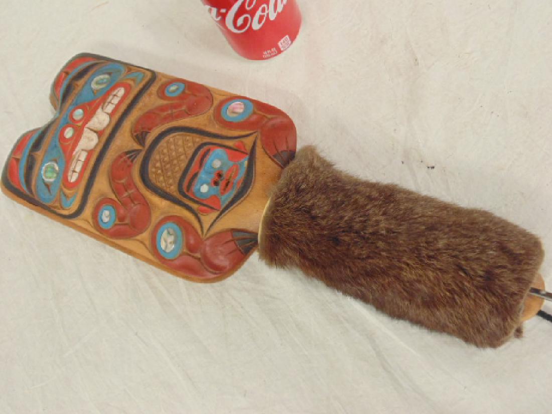 George V. James "Kwakiutl" tribe, North West rattle (1 of 5)