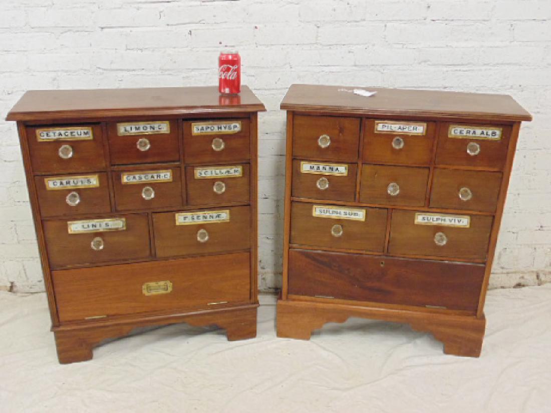 Pair apothecary cabinets, 6 over 2 (1 of 6)
