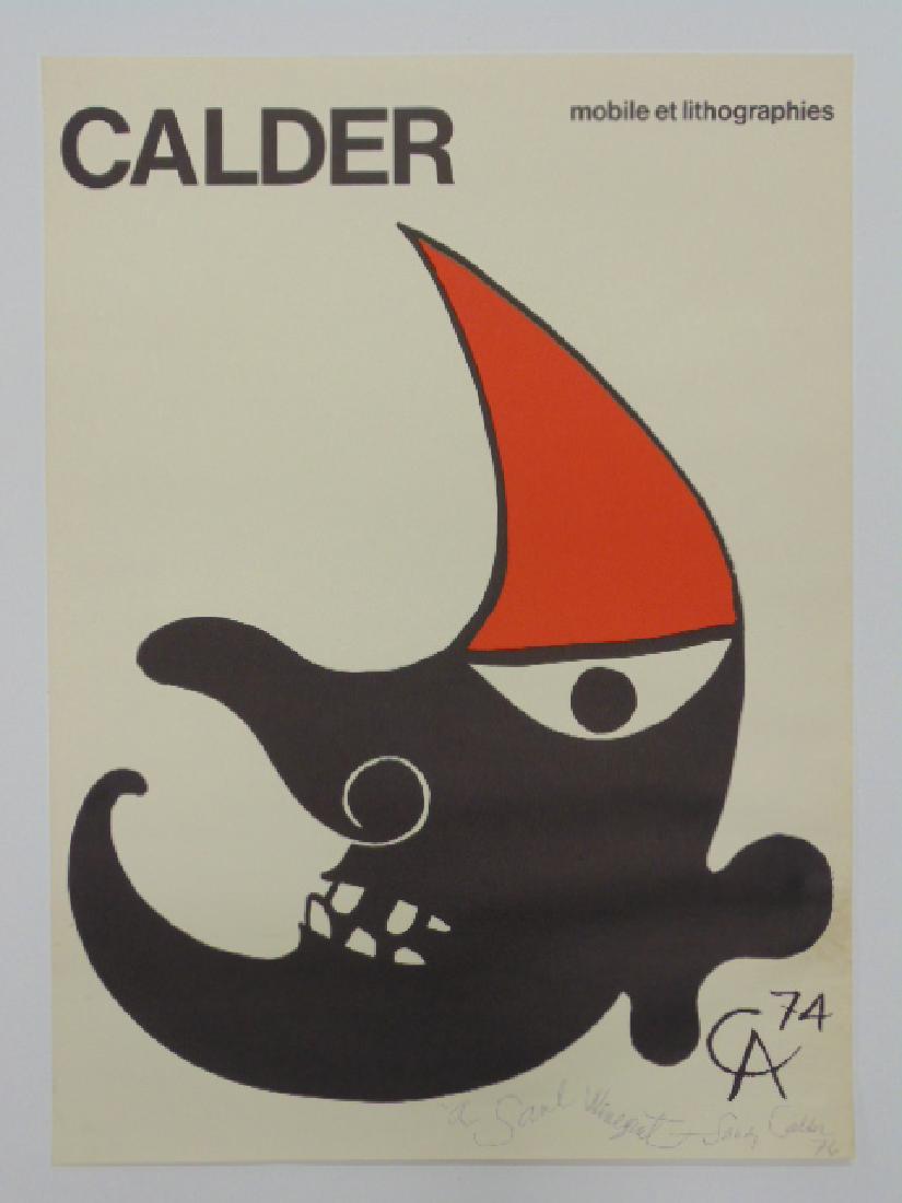 Calder lithograph, moon, 1974, Sandy Calder (1 of 4)