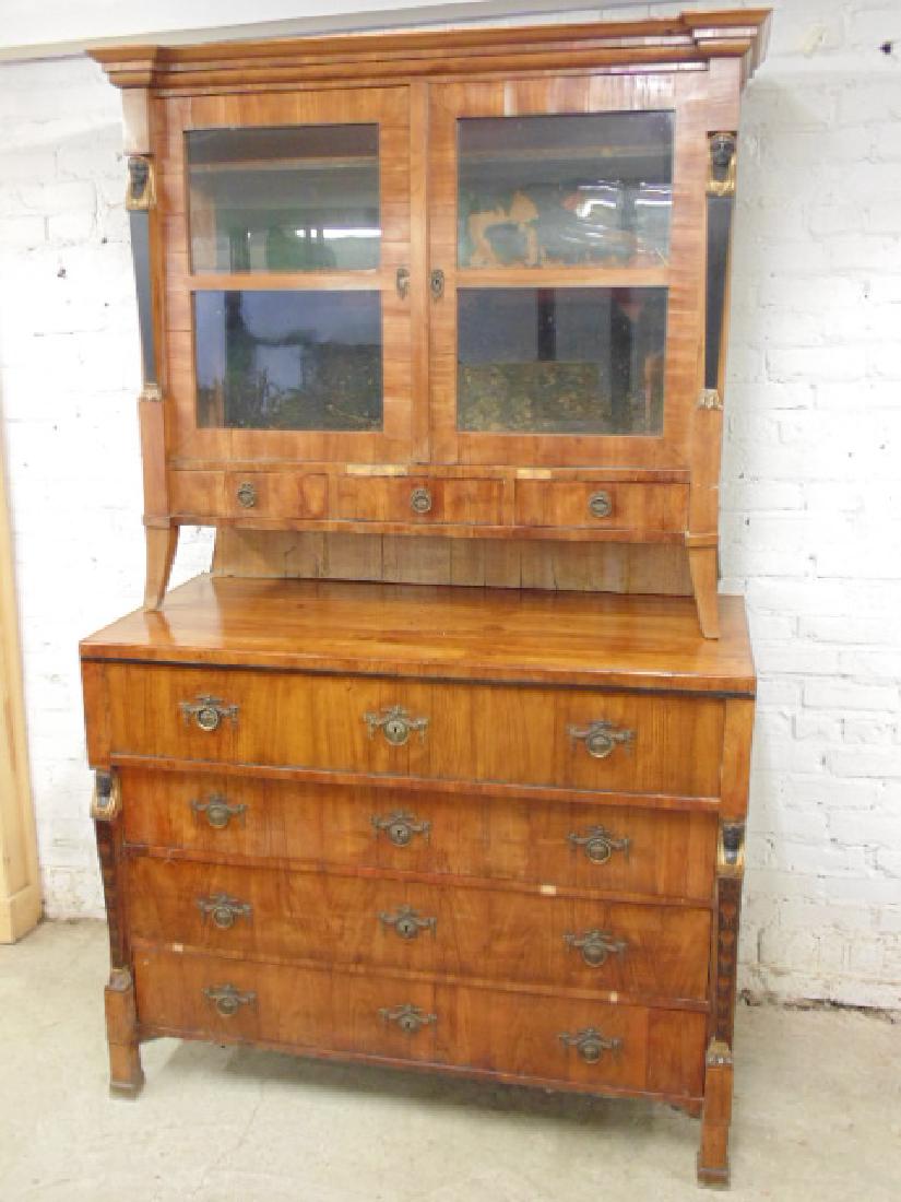 Biedermeier cabinet, with Egyptian revival elements (1 of 10)
