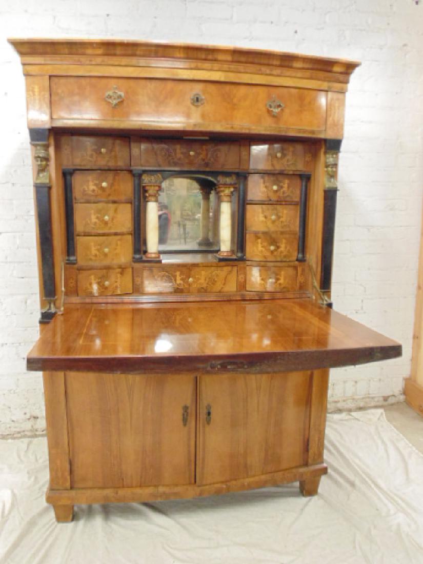 Biedermeier drop front desk, secretaire abattant (1 of 10)