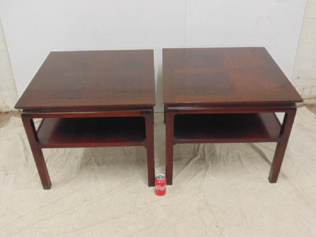 Pair mahogany end tables Heritage Henredon (1 of 6)