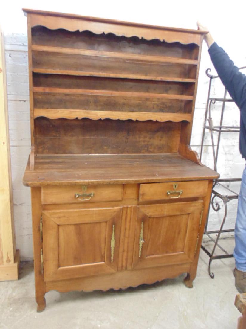 Antique French hutch, base cabinet with 2 drawers (1 of 6)