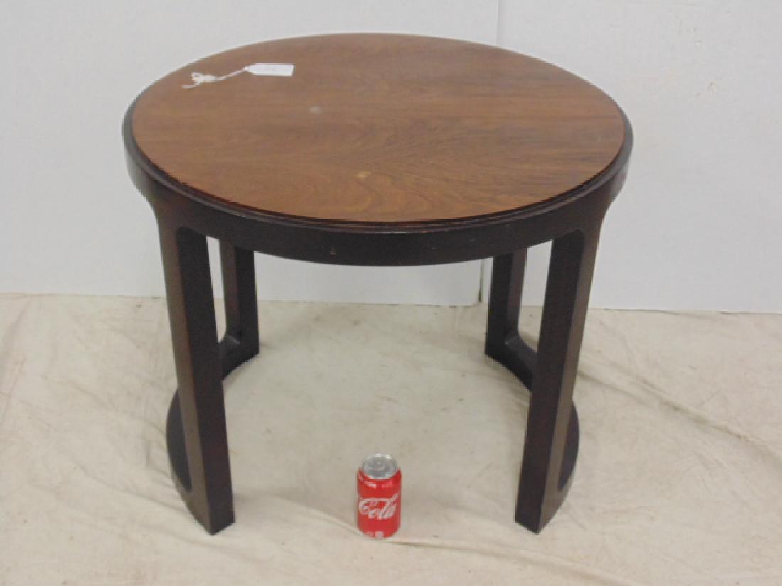 Round Mid Century side table by Dunbar (1 of 6)