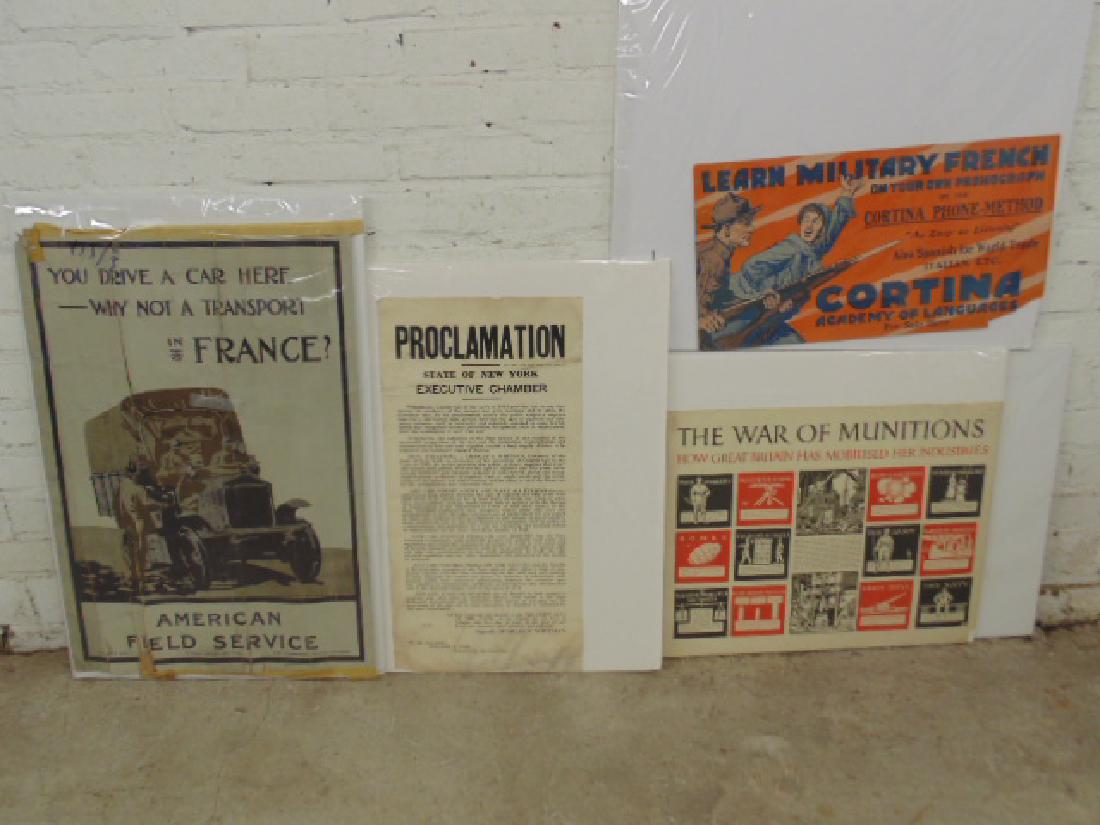 Lot vintage WW1 & WW2 posters (1 of 7)
