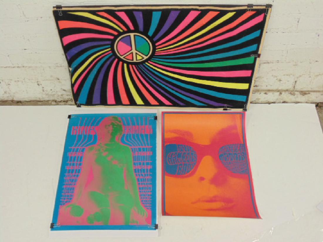 3 pop art posters, 1960's by Victor Moscoso (1 of 7)