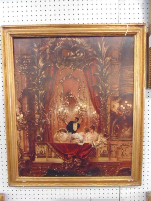 Painting, gilded age, signed Carl Kuhler, Munich (1 of 10)