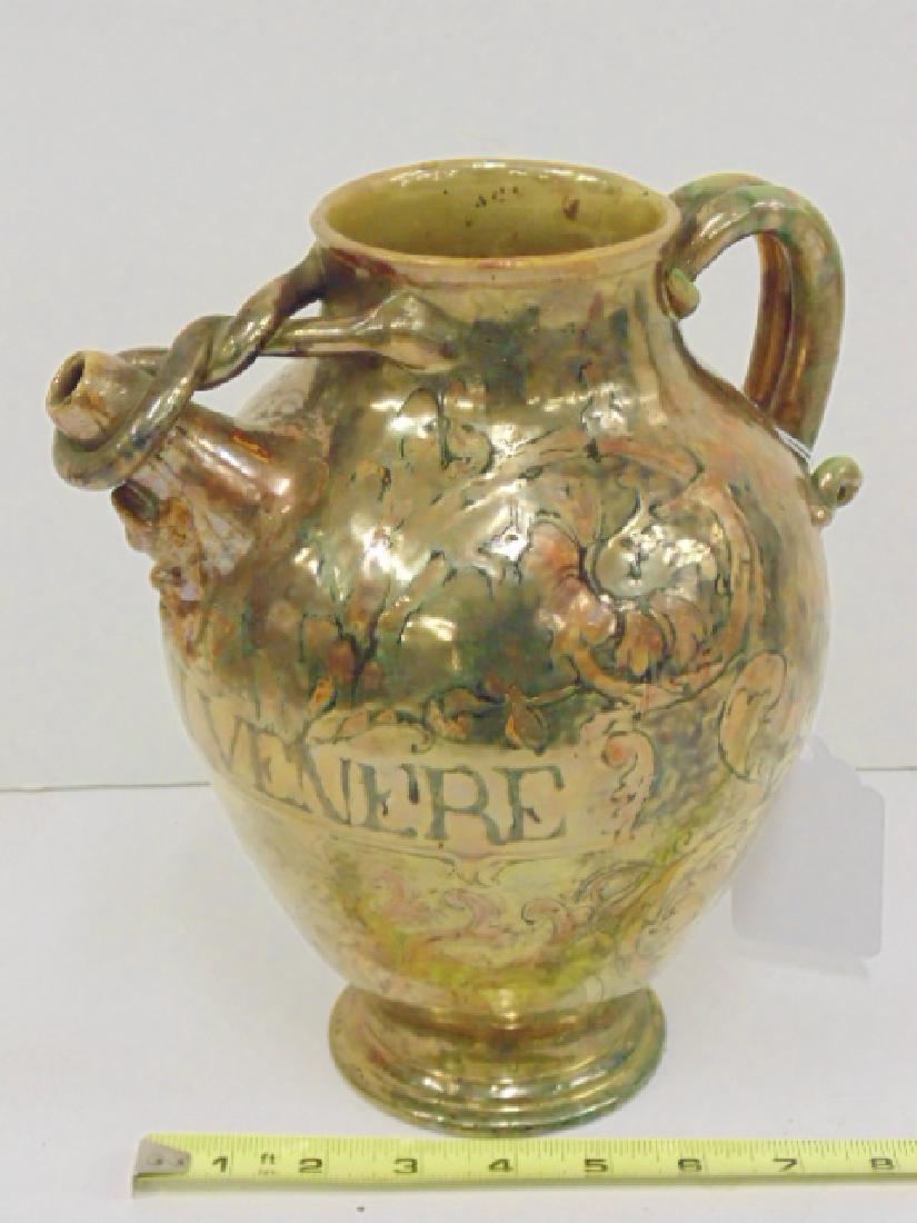 17th Century apothecary wet jar, Hispano Moresque glaze (1 of 9)