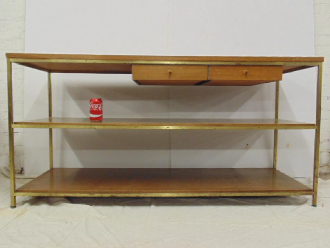 Paul McCobb server, etagere, brass frame (1 of 5)