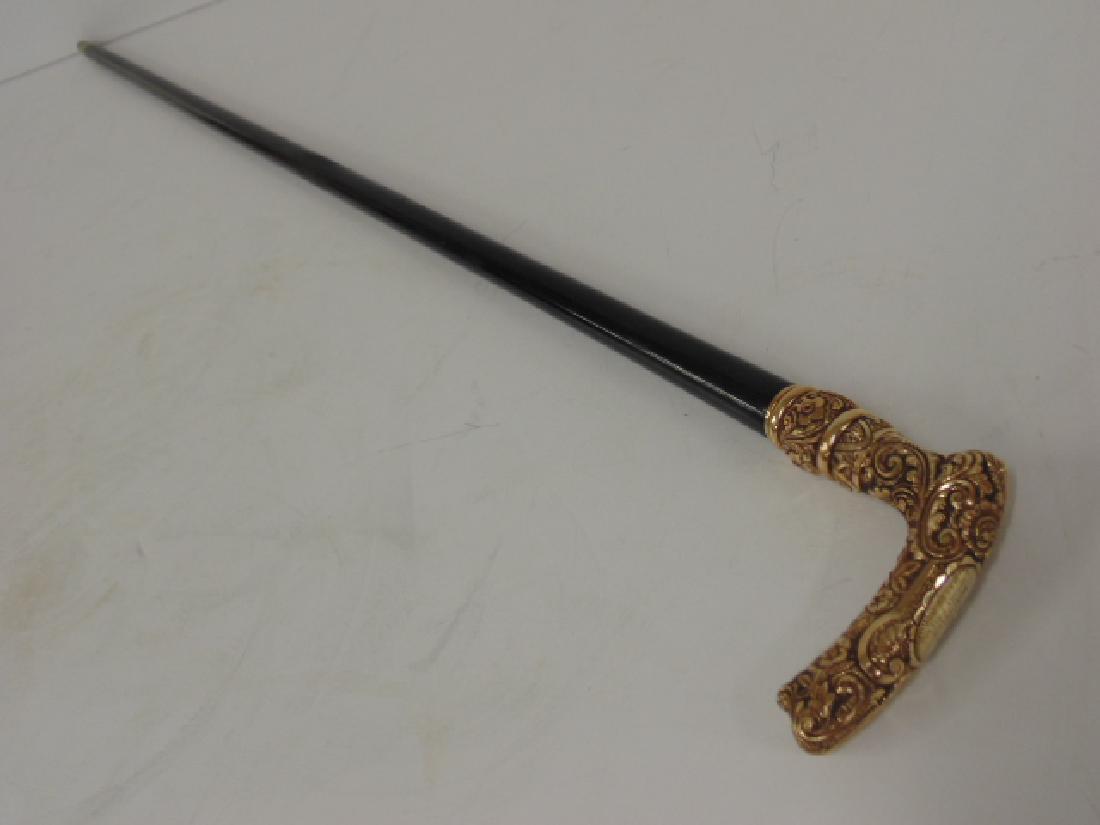 Presentation walking cane,  "C.F. Wales, Monticello (1 of 5)