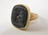 14k Intaglio ring, 14k Intaglio signed pin - 3
