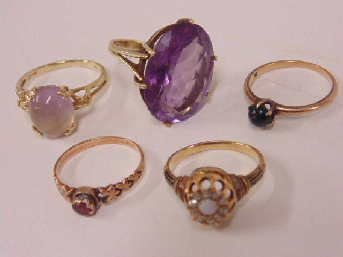 5 misc gold rings (1 of 6)