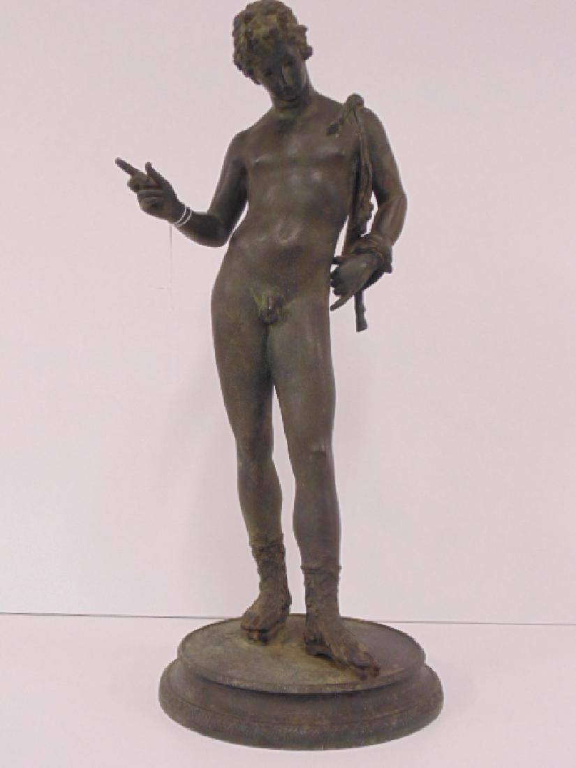 Grand tour bronze statue of Bacchus, 19th C. (1 of 7)