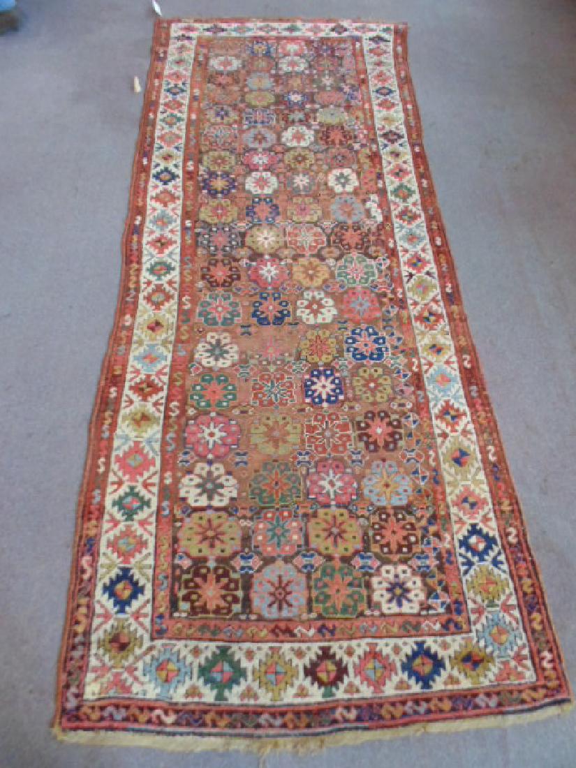 Persian runner, floral pattern, 12' by 4'10" (1 of 5)
