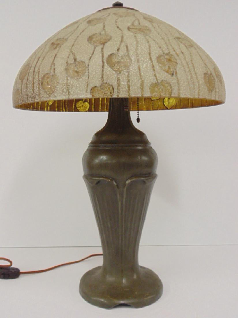 Handel table lamp with as is signed  shade, signed (1 of 10)