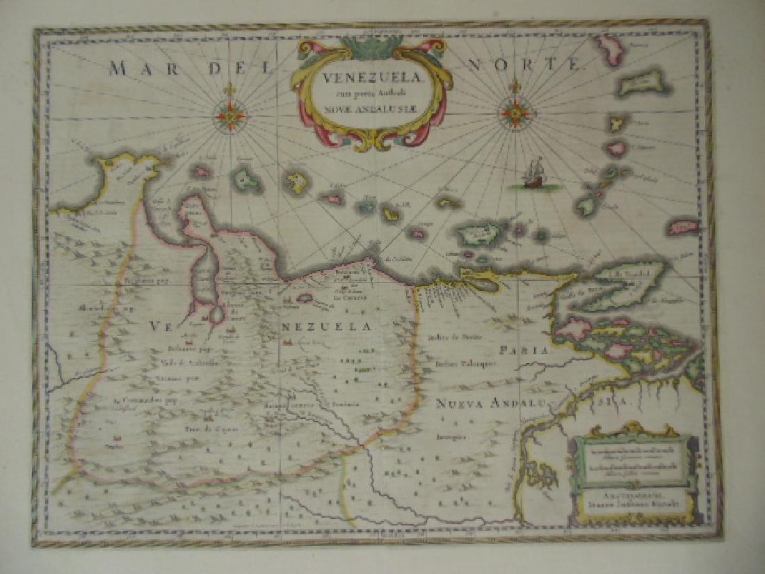 Old map of Venezuela, Janssonius, Amstelodami, circa (1 of 9)