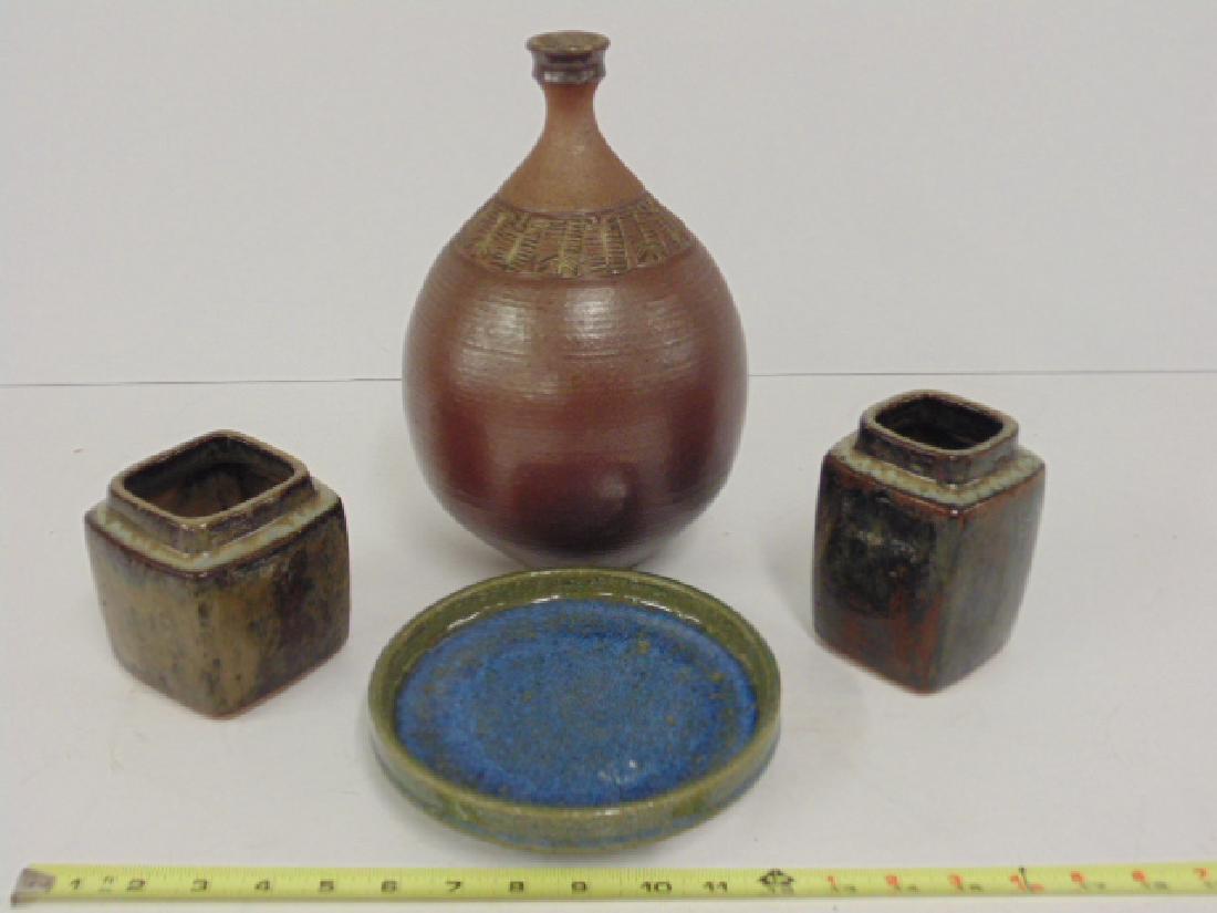 4 pieces of Danish studio, art pottery (1 of 8)