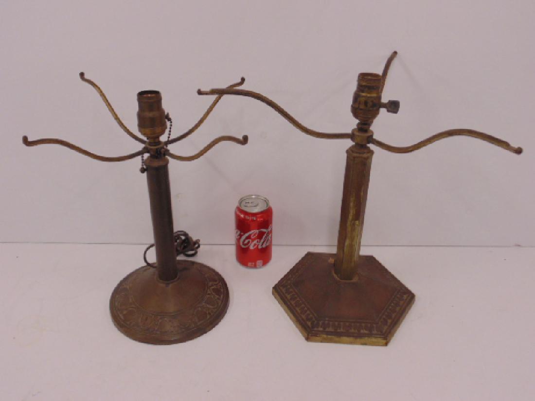 2 arts & crafts lamp bases by Bradley & Hubbard (1 of 9)