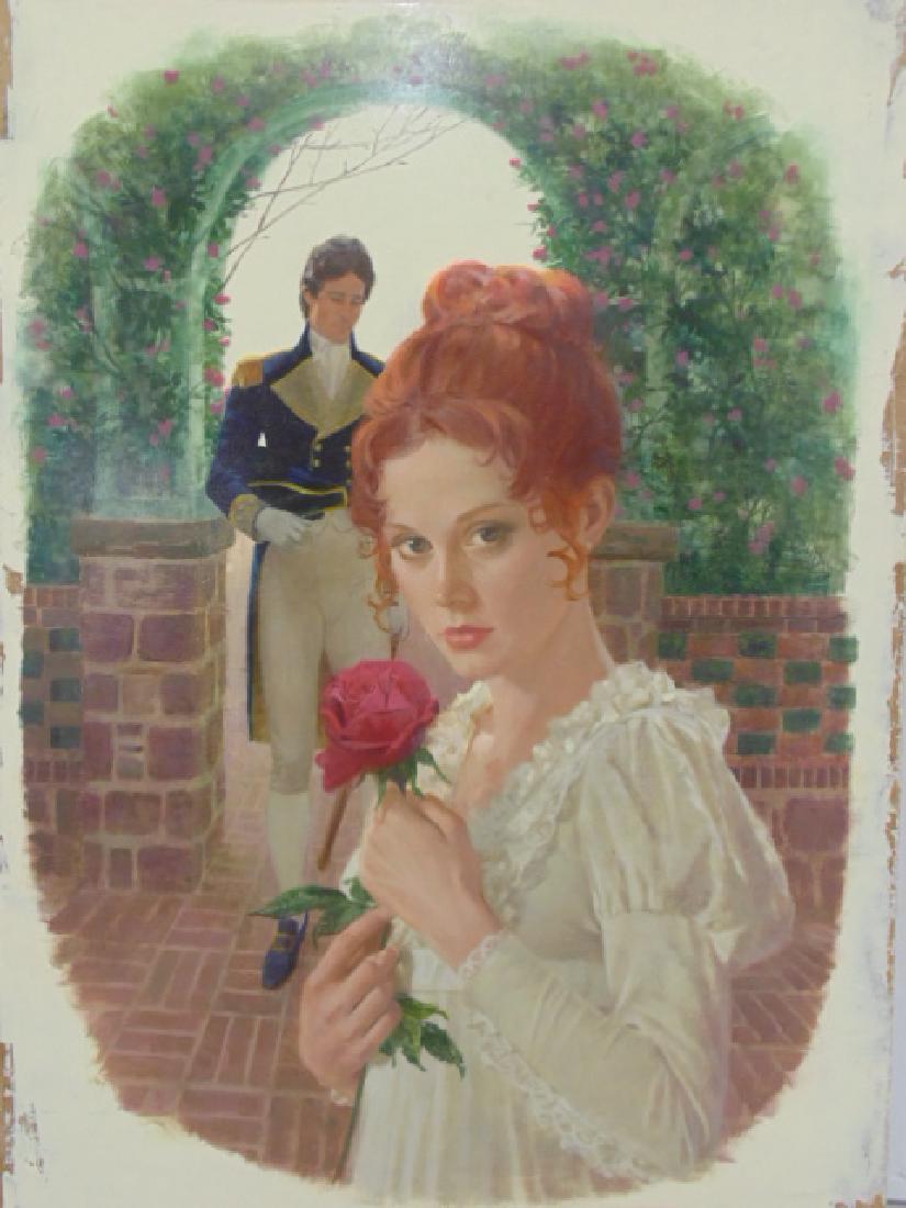 Illustration, Darrel Greene, "Trafalgar Rose": Illustration, from the estate of Darrel Greene, "Trafalgar Rose", 26.5" by 18". All items sold as is, all sales final, contact us if you need more information, by participating in this auction you hav