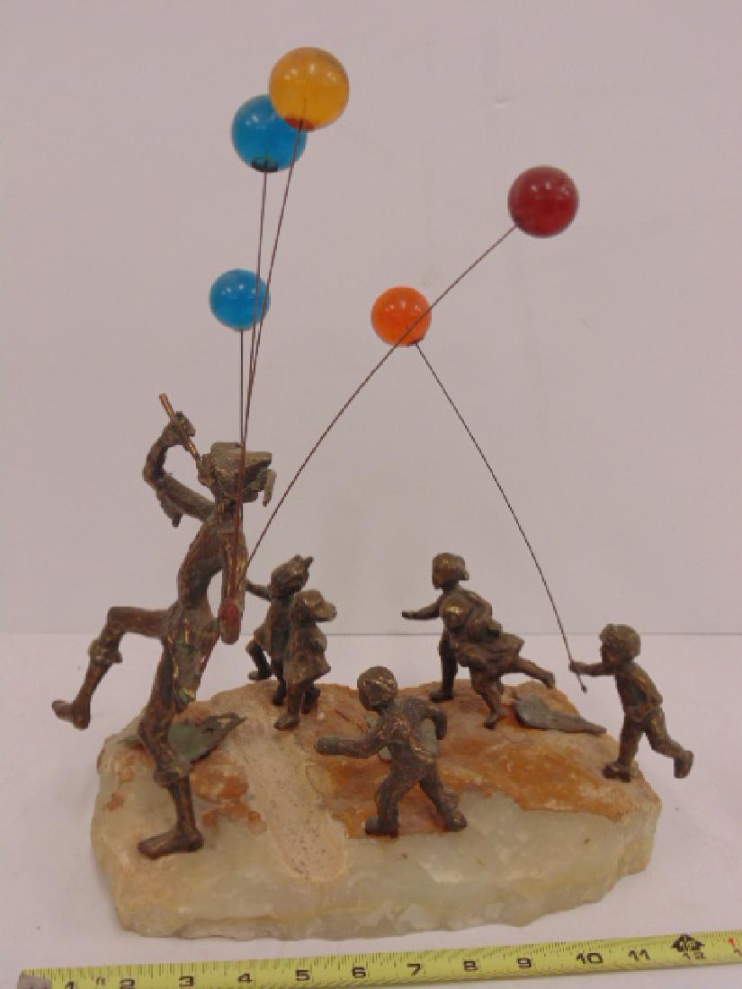 Curtis Jere mid Century sculpture, the Pied Piper (1 of 6)