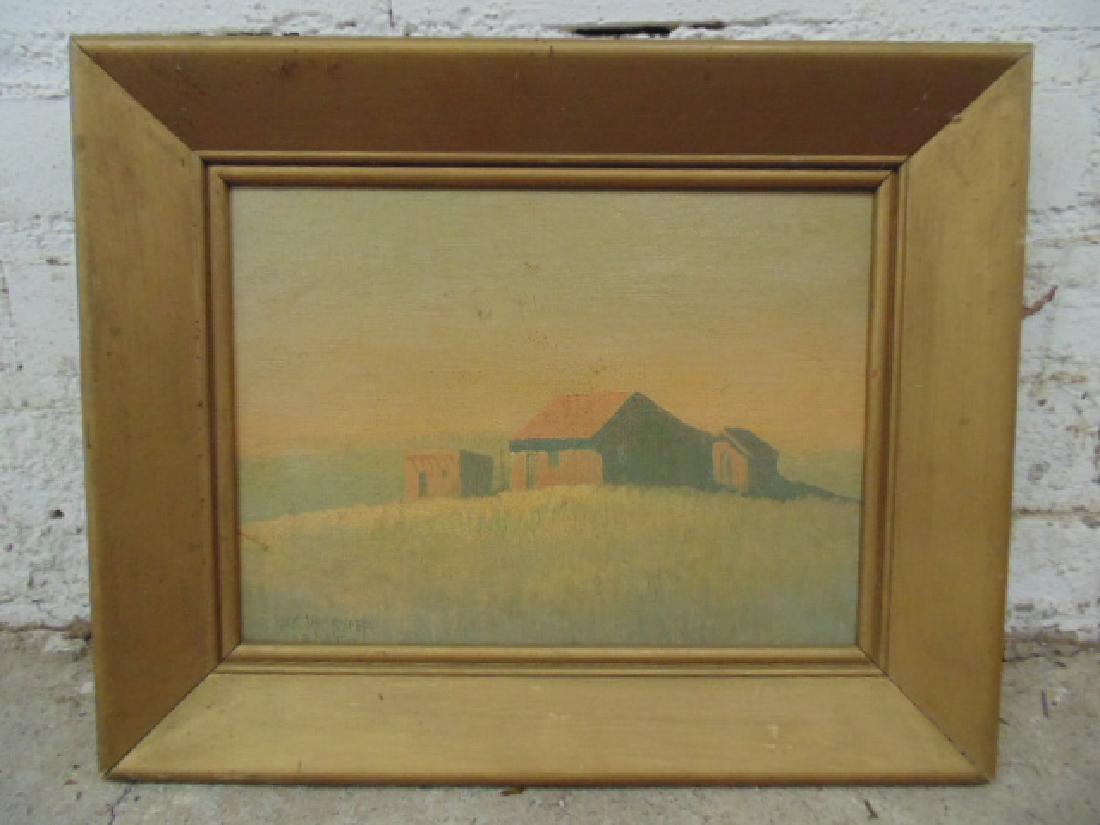 Painting, "Tumacacori, Arizona", signed Jack von Ryder (1 of 6)
