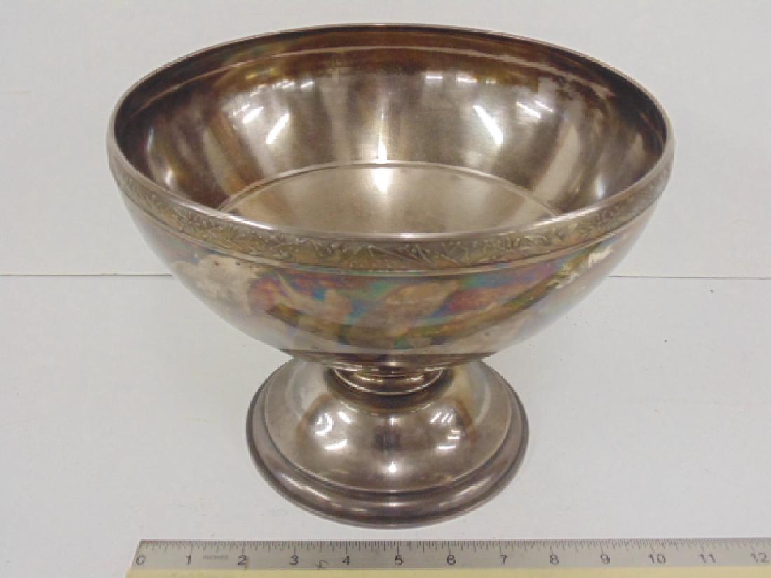 Large early sterling silver punch bowl by W & H (1 of 6)
