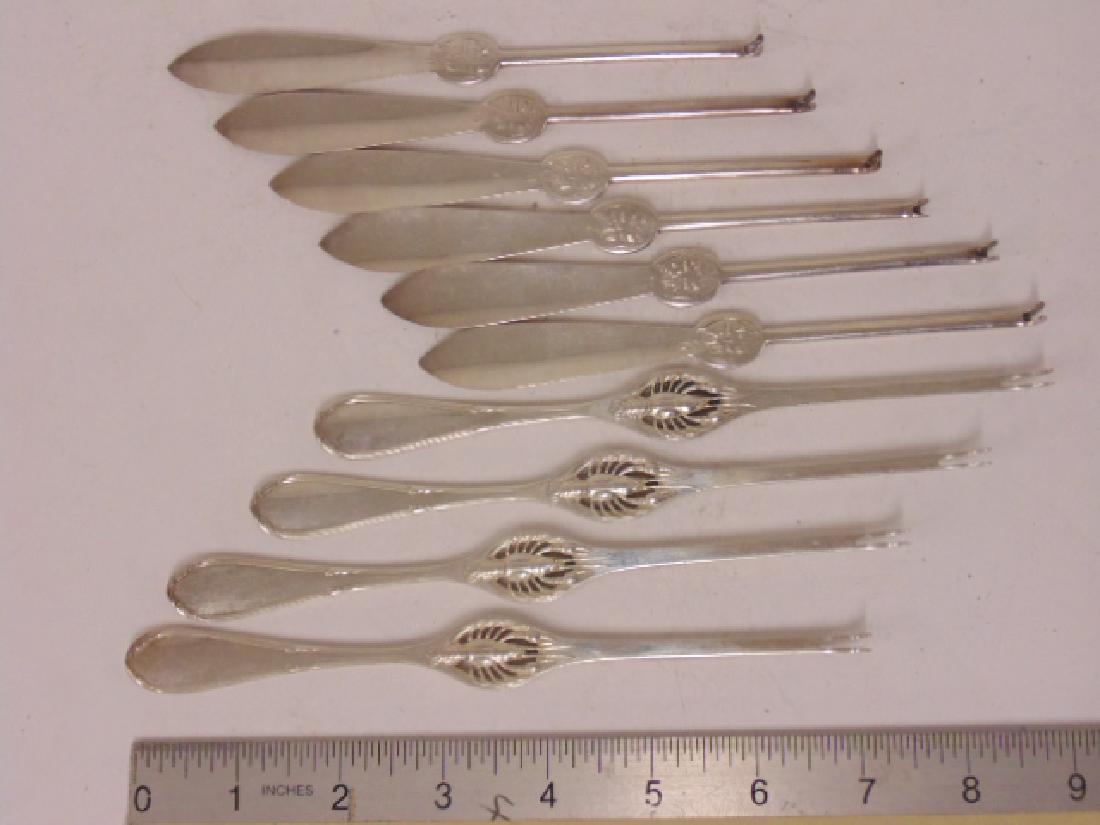 10 lobster forks, 4 Wilkens '800 silver lobster forks (1 of 6)