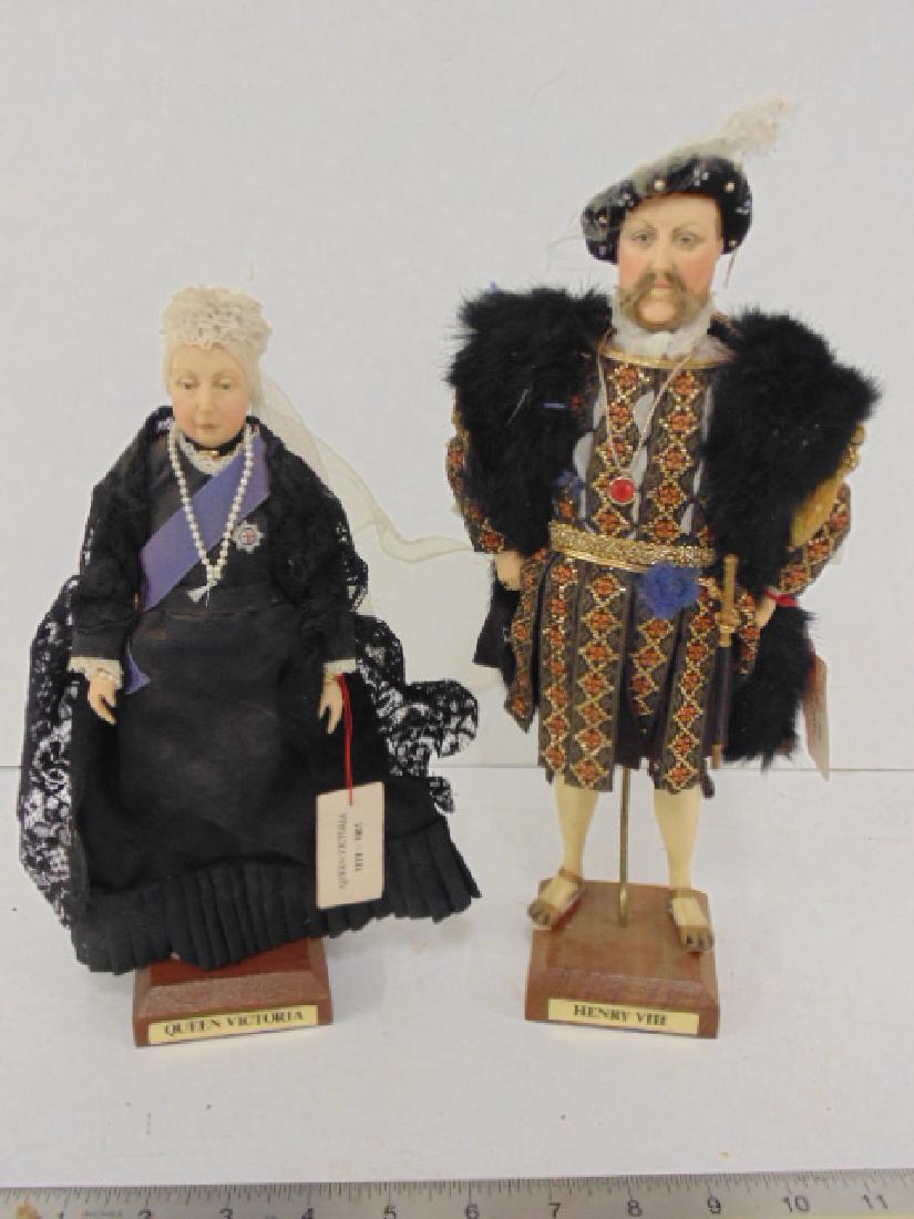 2 Ann Parker dolls, "Queen Victoria" & "Henry VIII" (1 of 5)