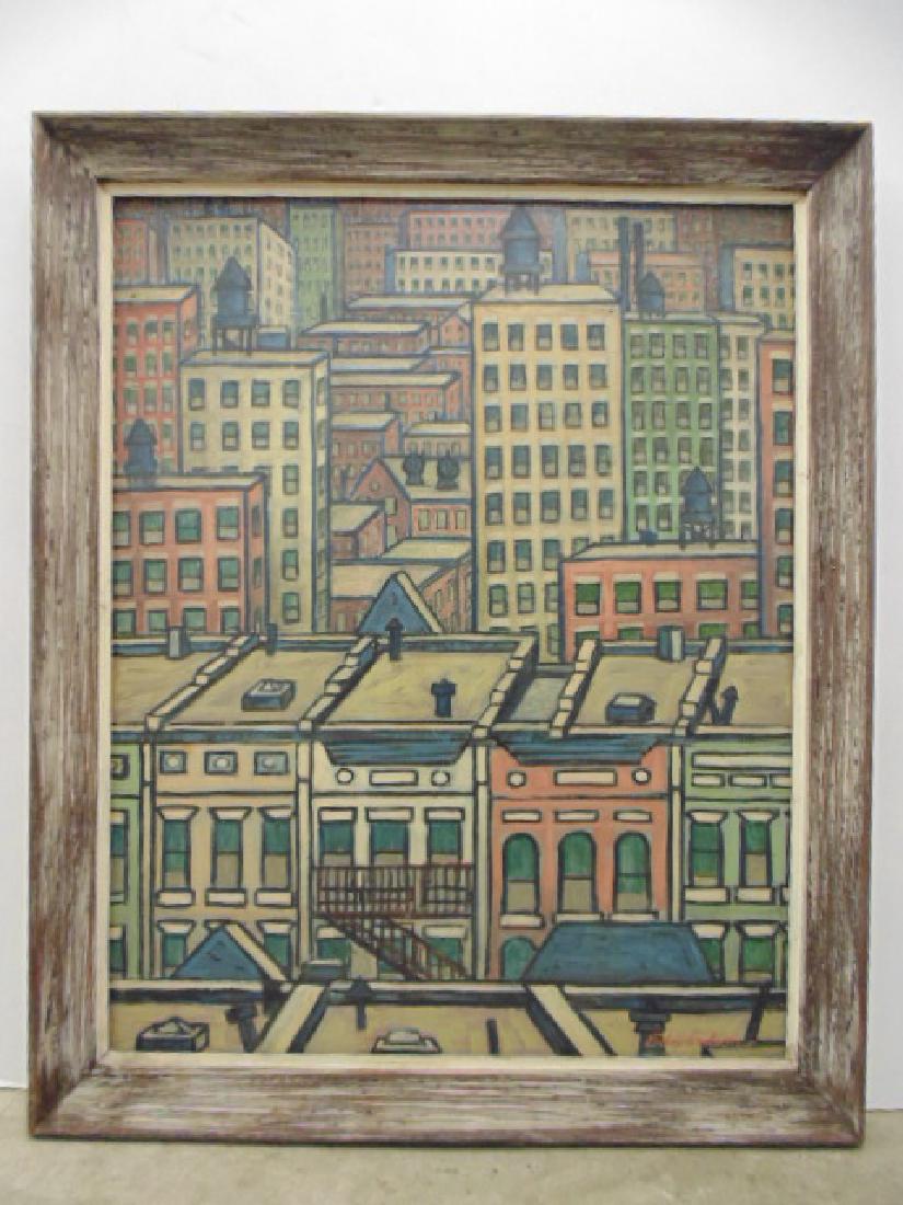 Painting, "West 80th, 1962" New York City,  Larry (1 of 7)