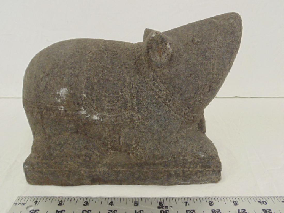 Indo Asian stone carved rat vehicle of lord Ganesh (1 of 6)