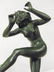 Pair French art deco figural bronzes on onyx bases - 3