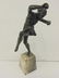 Pair French art deco figural bronzes on onyx bases - 6