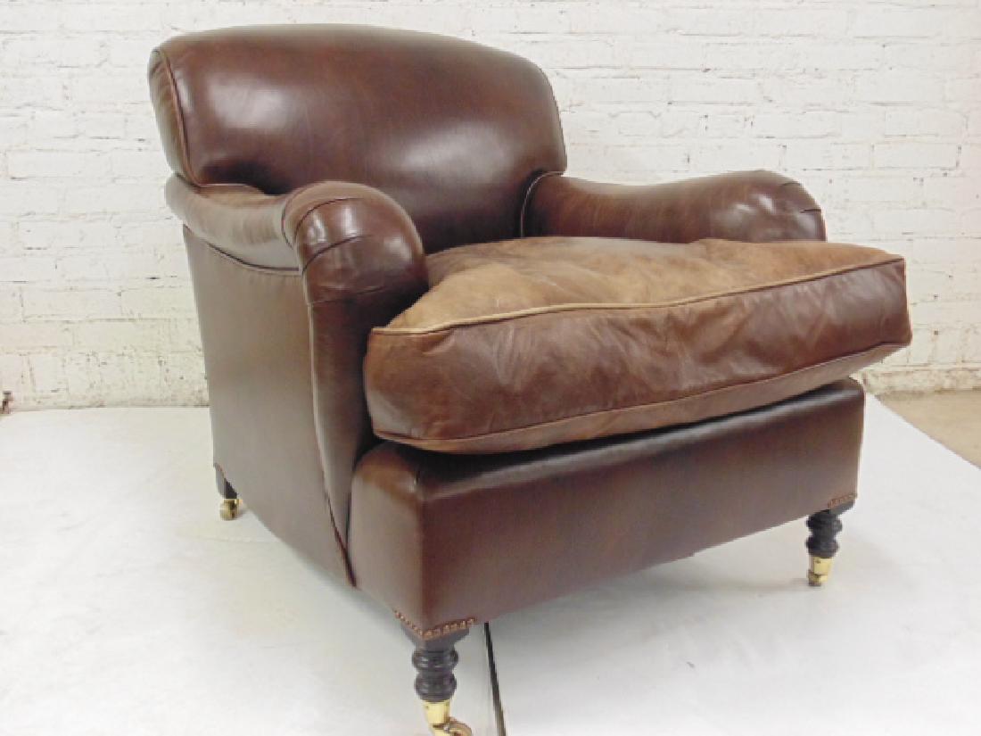George Smith leather lounge/club chair (1 of 6)