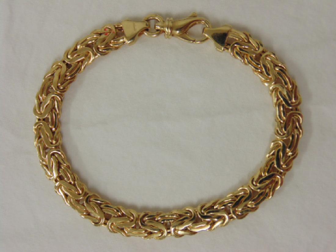 14k Byzantine bracelet 14.1 grams 8" length (1 of 4)