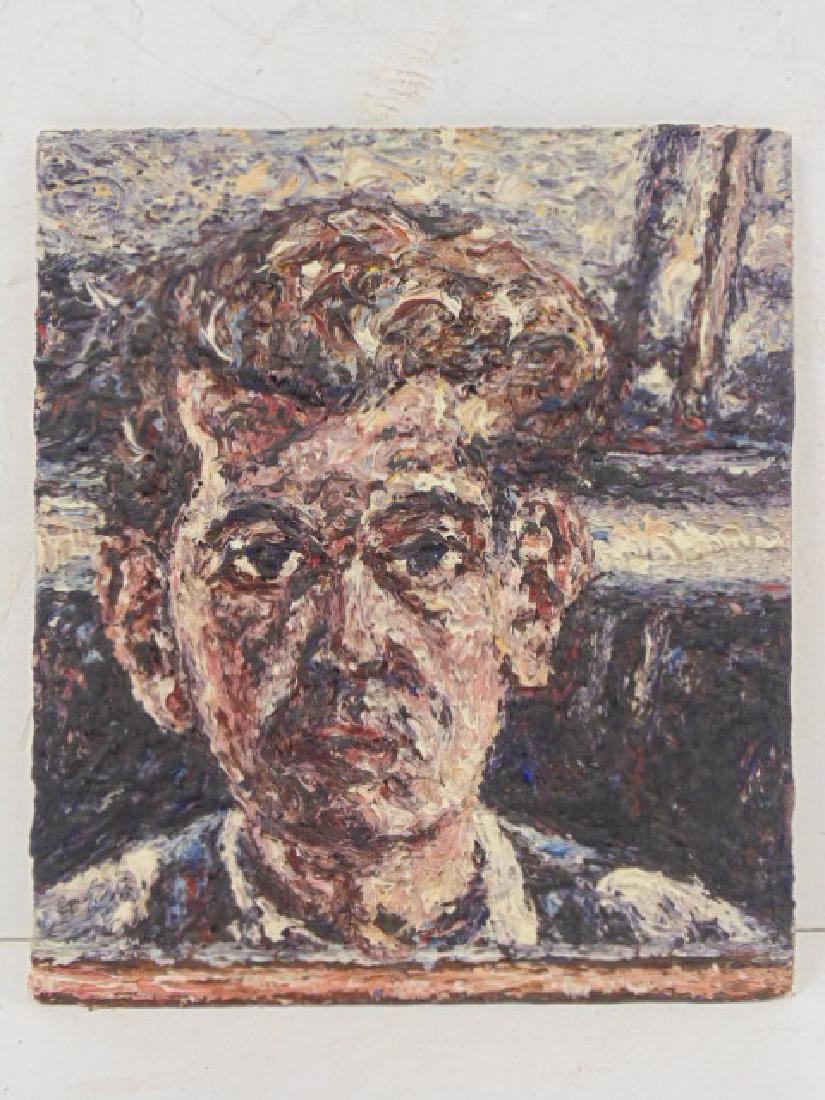 Painting, oil on board, self portrait", by Lawrence (1 of 5)