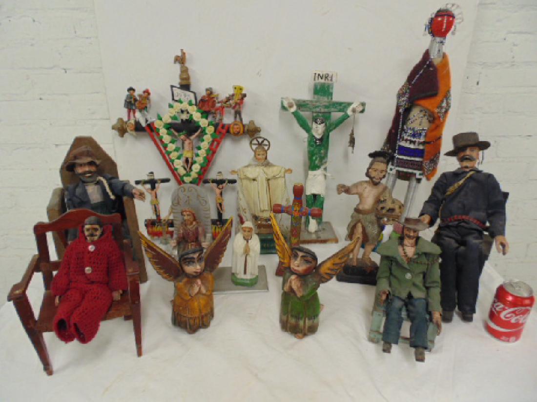Large collection Mexican religious statues (1 of 9)