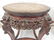 Pair carved Chinese plant stands - 2