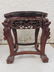 Pair carved Chinese plant stands - 3