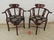 Pair Chinese rosewood Chippendale chairs