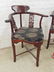 Pair Chinese rosewood Chippendale chairs - 2