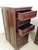 Pair Chinese rosewood cabinets with 6 drawers - 4