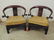 Pair Chinese rosewood arm chairs