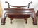Pair Chinese rosewood arm chairs - 7