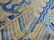 Chinese carpet, ivory field with blue striped border - 9